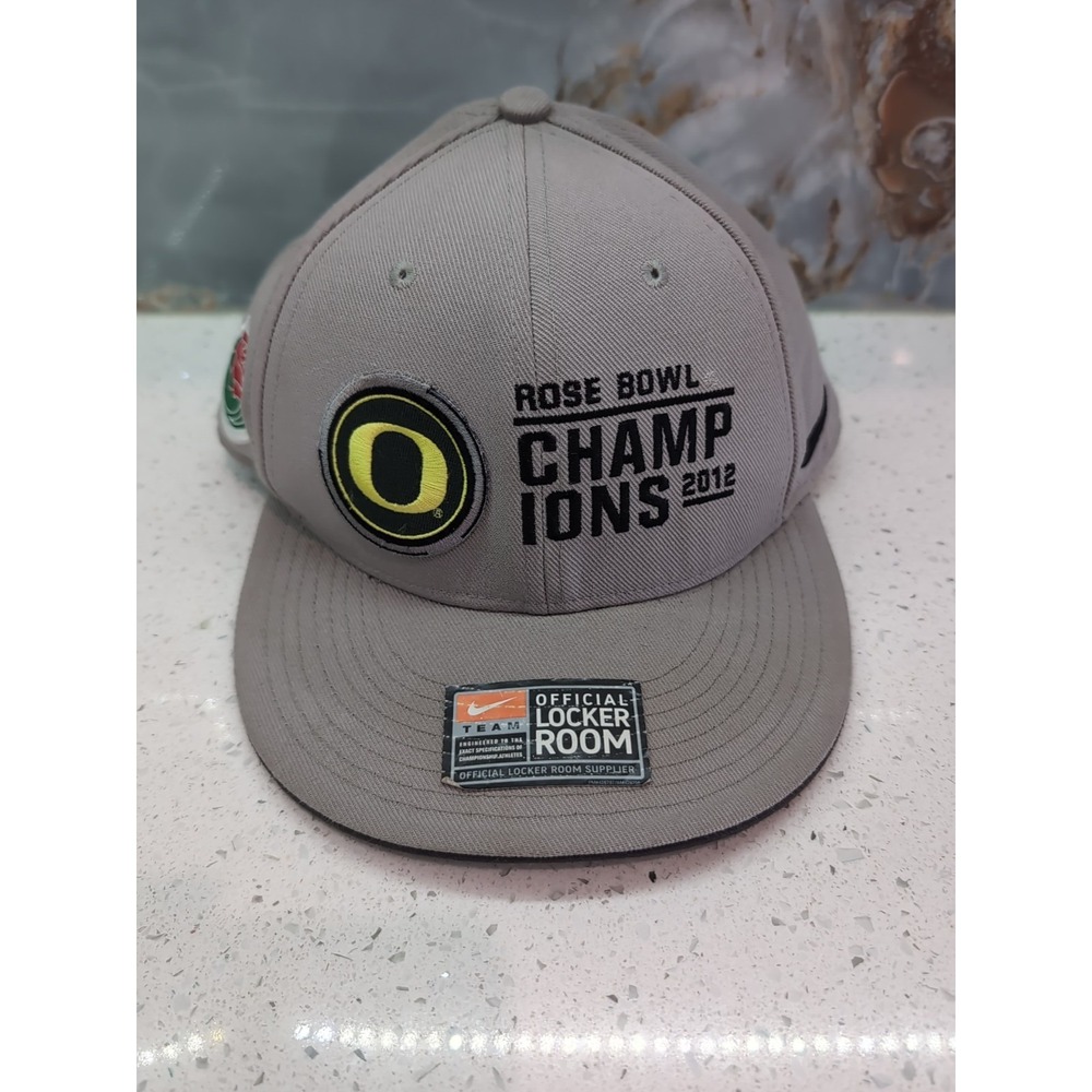 2012 Oregon Ducks Rose Bowl Champions Lock Room Hat Cap Nike Brand NEW